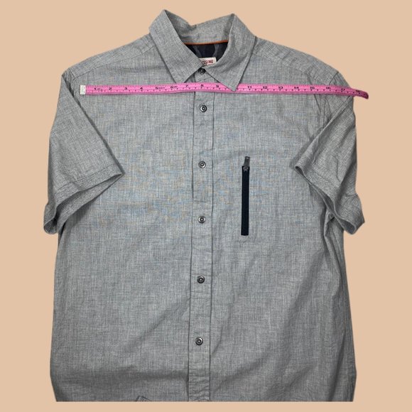 Mossimo - Grey - Short Sleeve Button Up - Picture 7 of 9